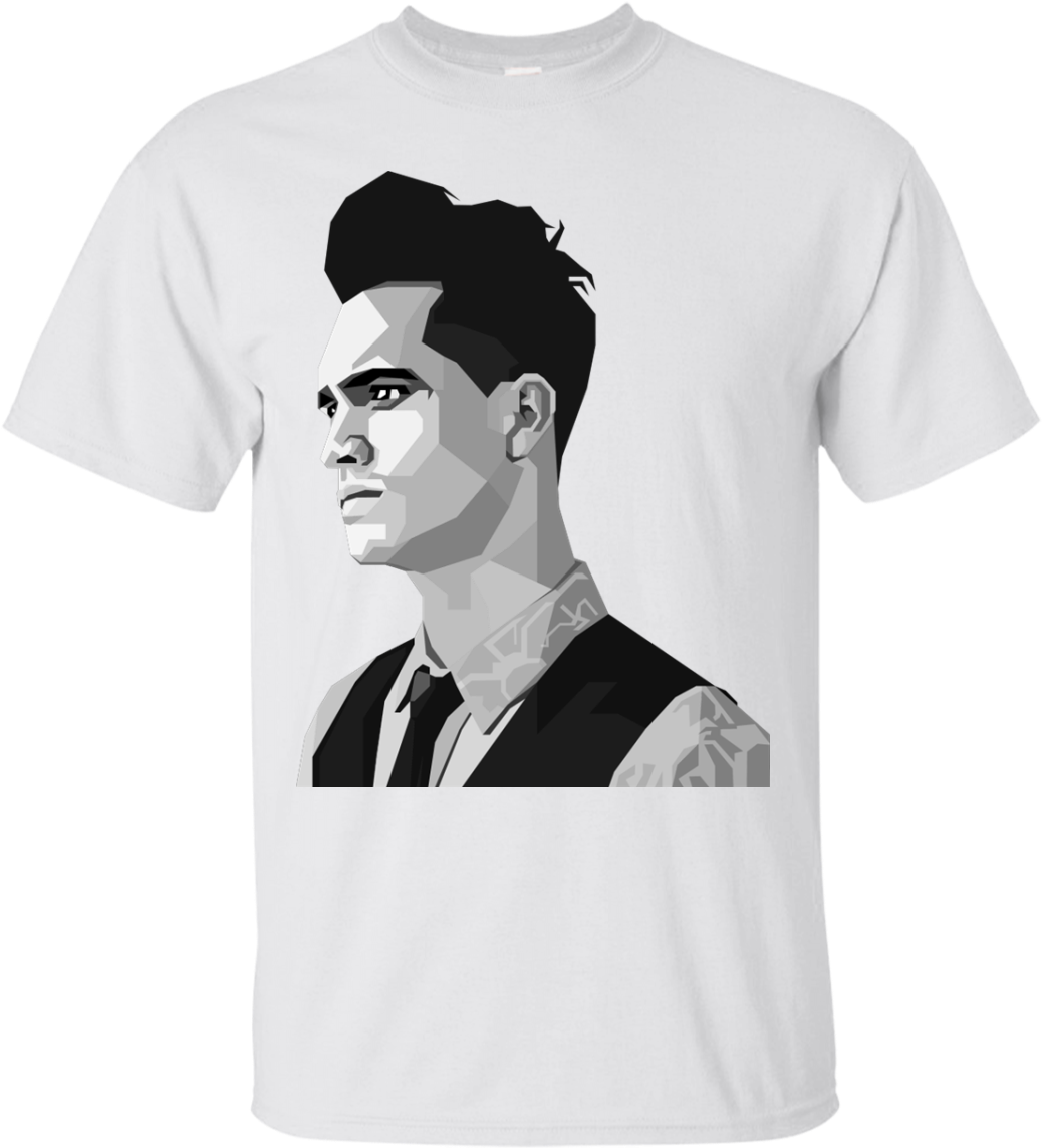 Men T-shirt Brendon Urie Panic At The Disco T Shirt - Panic At The Disco Fan Art (1155x1155), Png Download