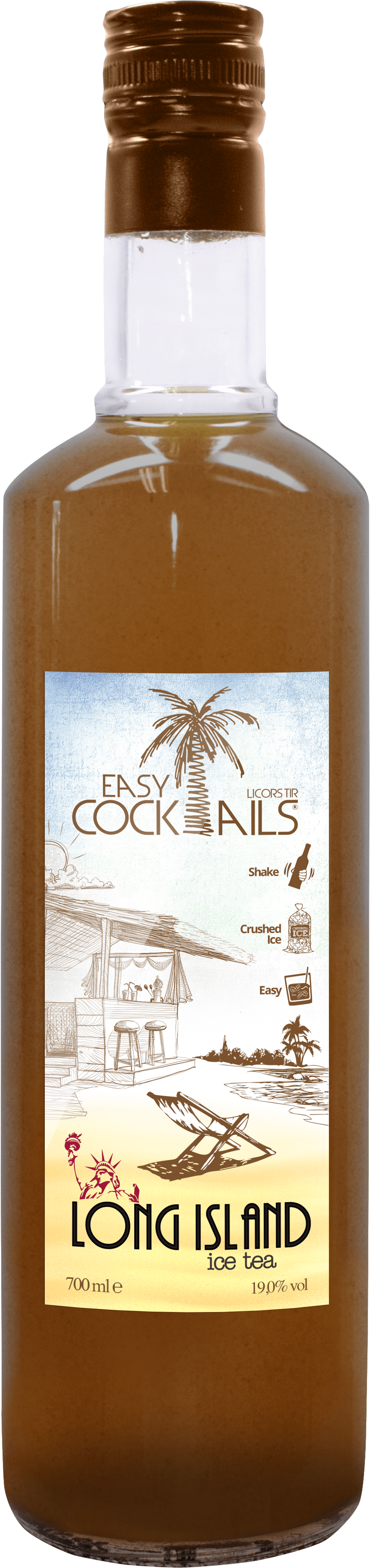 Long Island Ice Tea Drink - Glass Bottle (3456x5184), Png Download