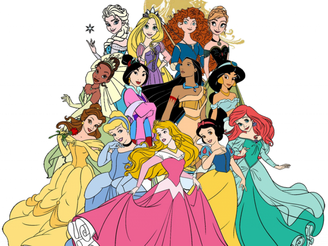 Disneyland Clipart Cinderella Castle - All The Princess Name (640x480), Png Download