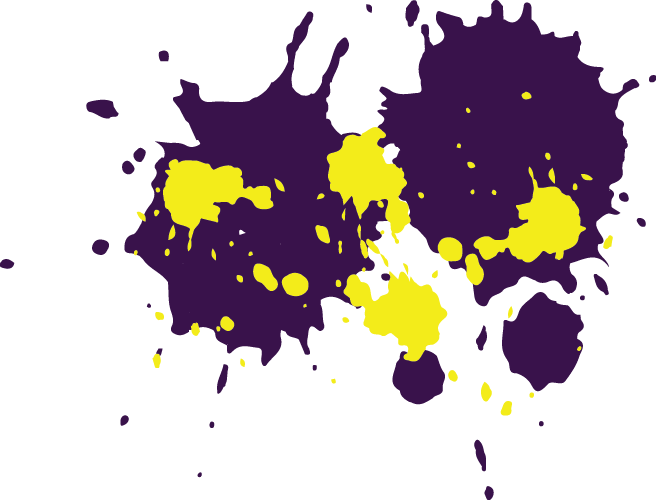 Yellow Blue Splash Brush - Illustration (656x500), Png Download