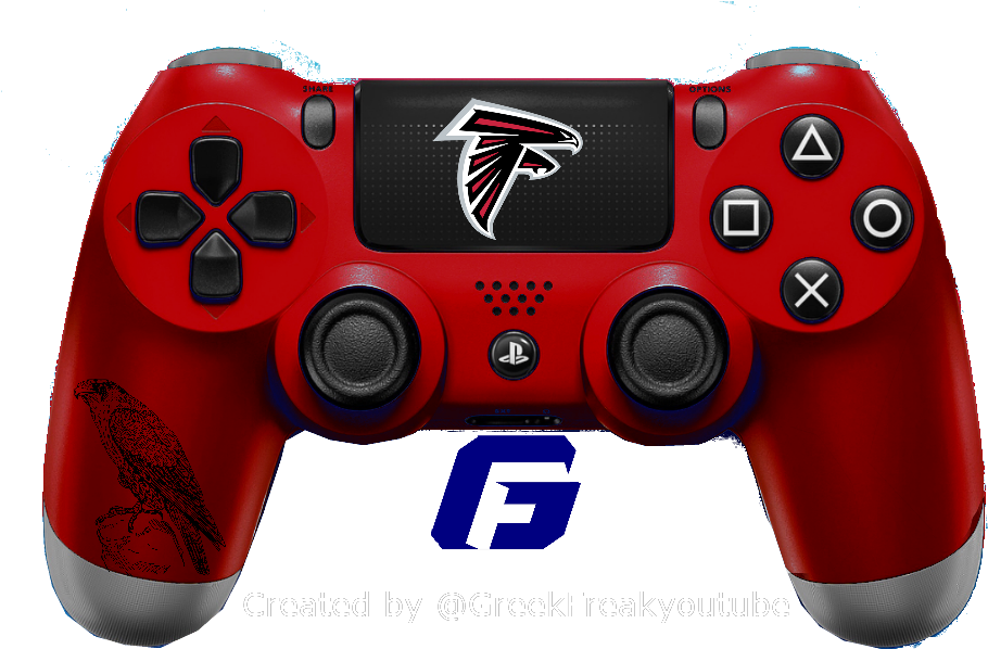 Check Out All My Nfl Ps4 Controller Concept Atlanta - Game Controller (1024x768), Png Download