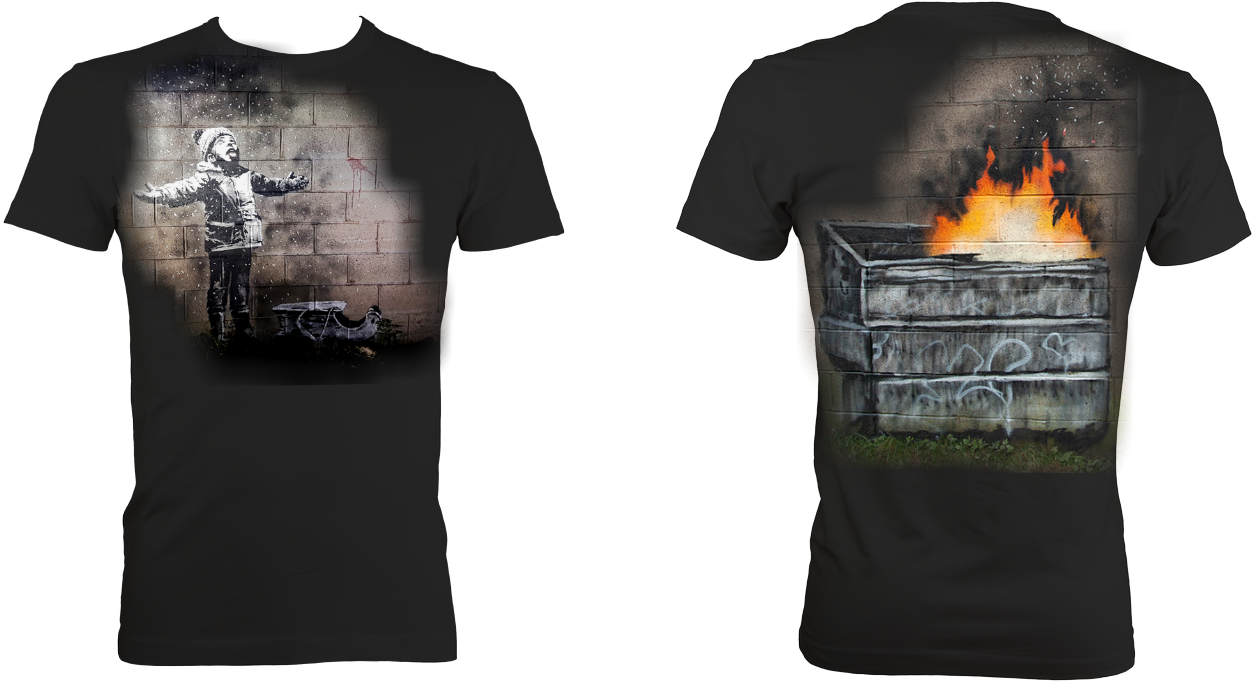 Banksy Snowflake Port Talbot “season's Greetings” - Season Greetings Banksy (1360x680), Png Download