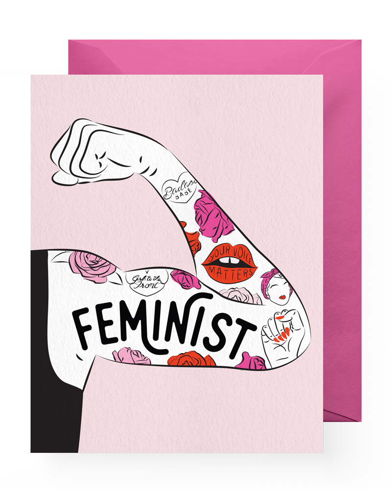 Feminist Tattoo Sleeve - Poster (799x1000), Png Download