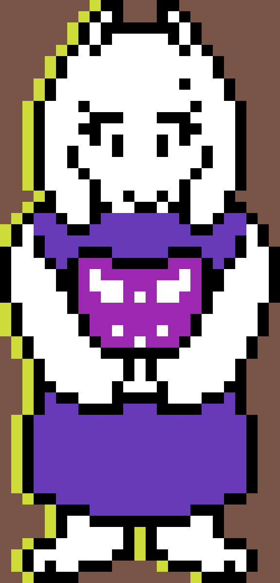 Toriel - Undertale Toriel Sprite (575x1196), Png Download