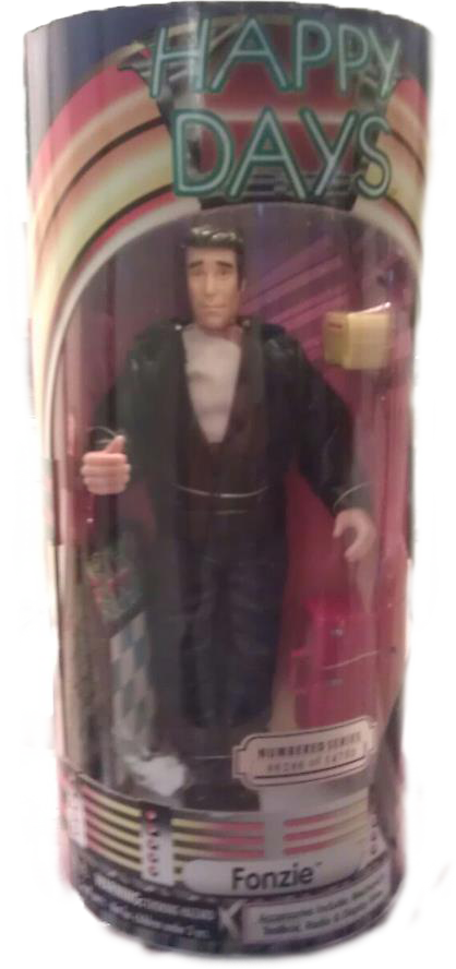 Vintage Fonzie Doll - Figurine (418x888), Png Download