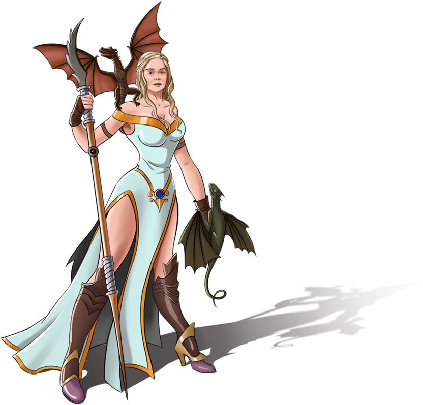 Daenerys Targaryen - Game Of Thrones Pin Up Transparent (1080x1080), Png Download