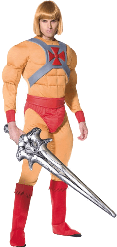 Official He-man - He Man Costume (600x951), Png Download