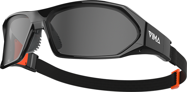 Skiers Used Strobe Glasses To Improve Focus - Vima Glasses (638x313), Png Download