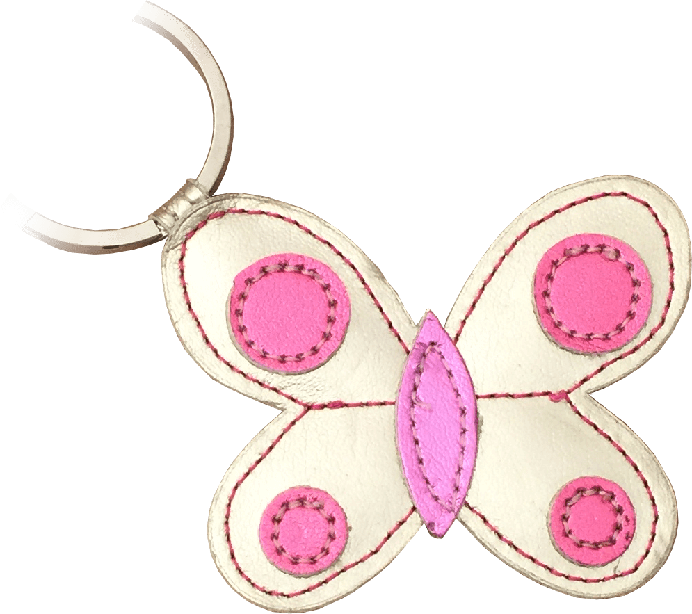 Butterfly Metallic Keyring - Butterfly (995x883), Png Download