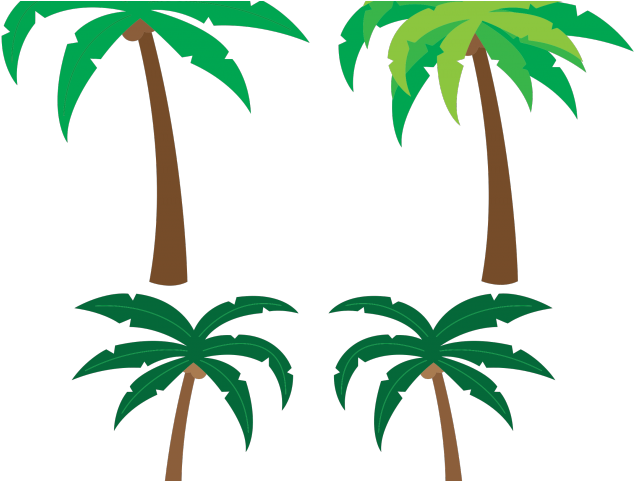 Original - Palm Trees Cartoon Free (640x480), Png Download