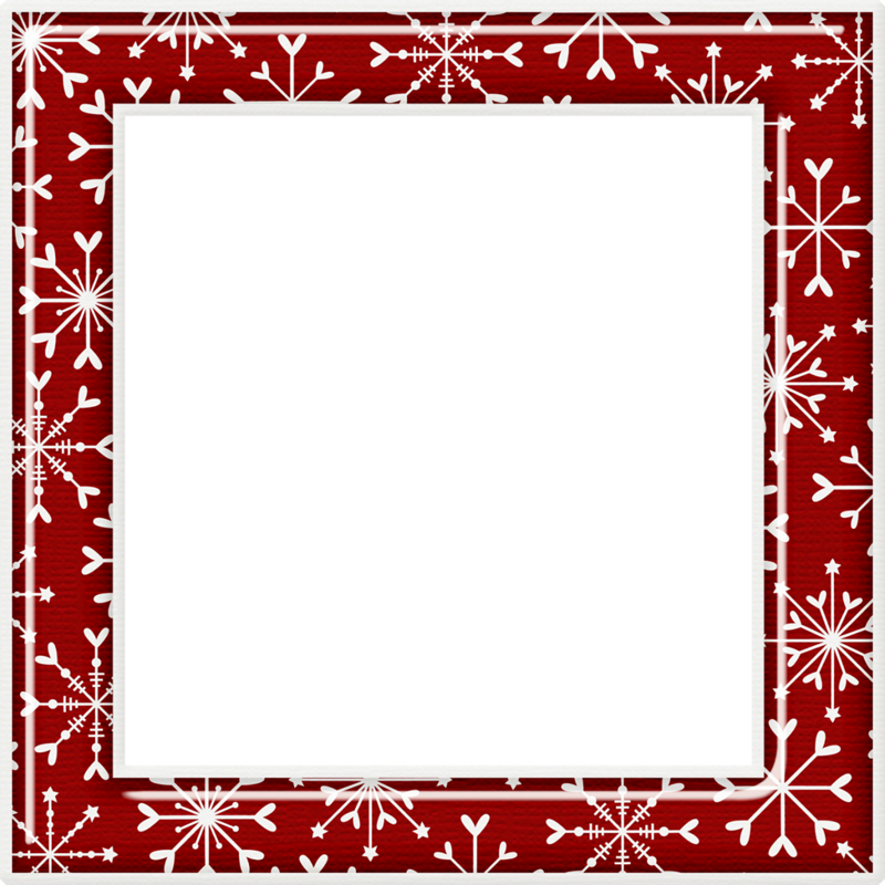 Christmas Clip Art Transparent - Christmas Frames Square (800x800), Png Download