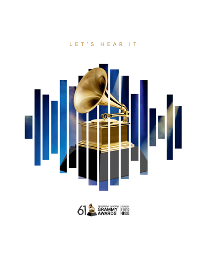 Recapping The 2019 Grammy Awards - 61st Annual Grammy Awards (500x667), Png Download