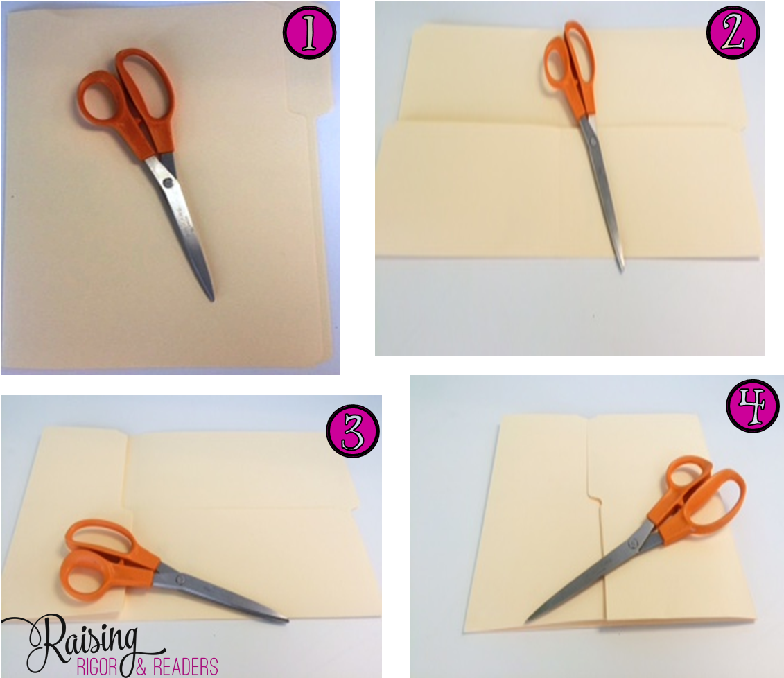 You Will Need File Folders With Tabs And A Pair Of - Scissors (1181x1010), Png Download