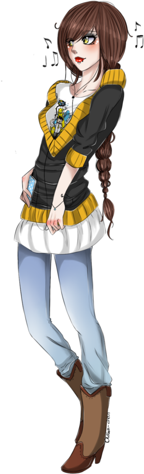 Hufflepuff Anime Girl - Cartoon (782x1022), Png Download
