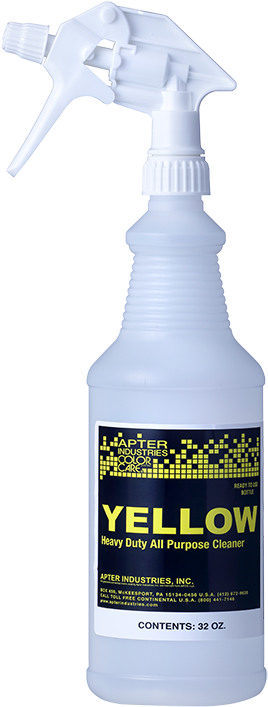 32 Oz Spray Bottle Labeled Yellow - Cosmetics (533x800), Png Download