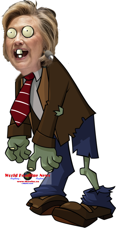 President Hillary Clinton - Zombie Vs Plants Gif (400x784), Png Download