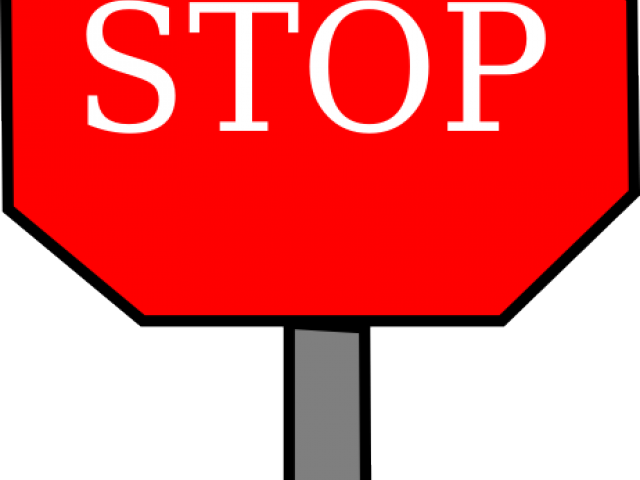 Octigon Clipart Red Stop Sign - Traffic Sign (640x480), Png Download