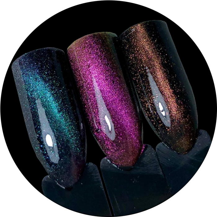 Cat Eye Powder Ii - Magneticky Gel (788x803), Png Download