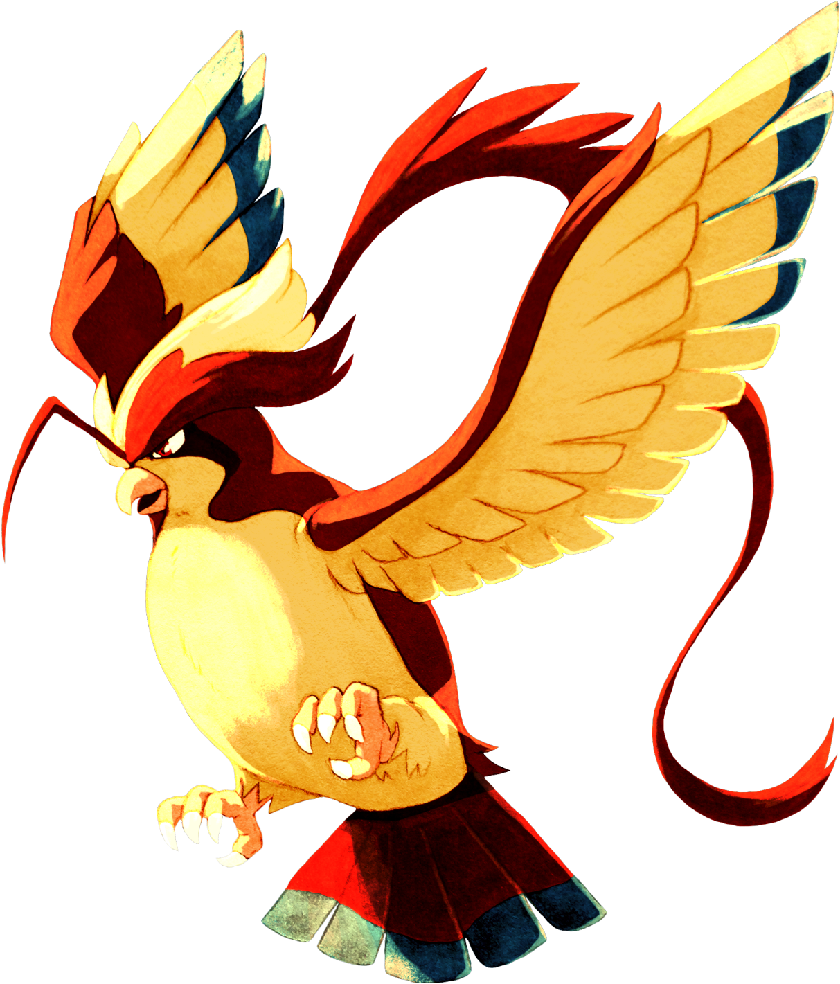 Drew Mega Pidgeot In My Sketchbook Earlier Then Colored - Pidgeot (1280x1487), Png Download