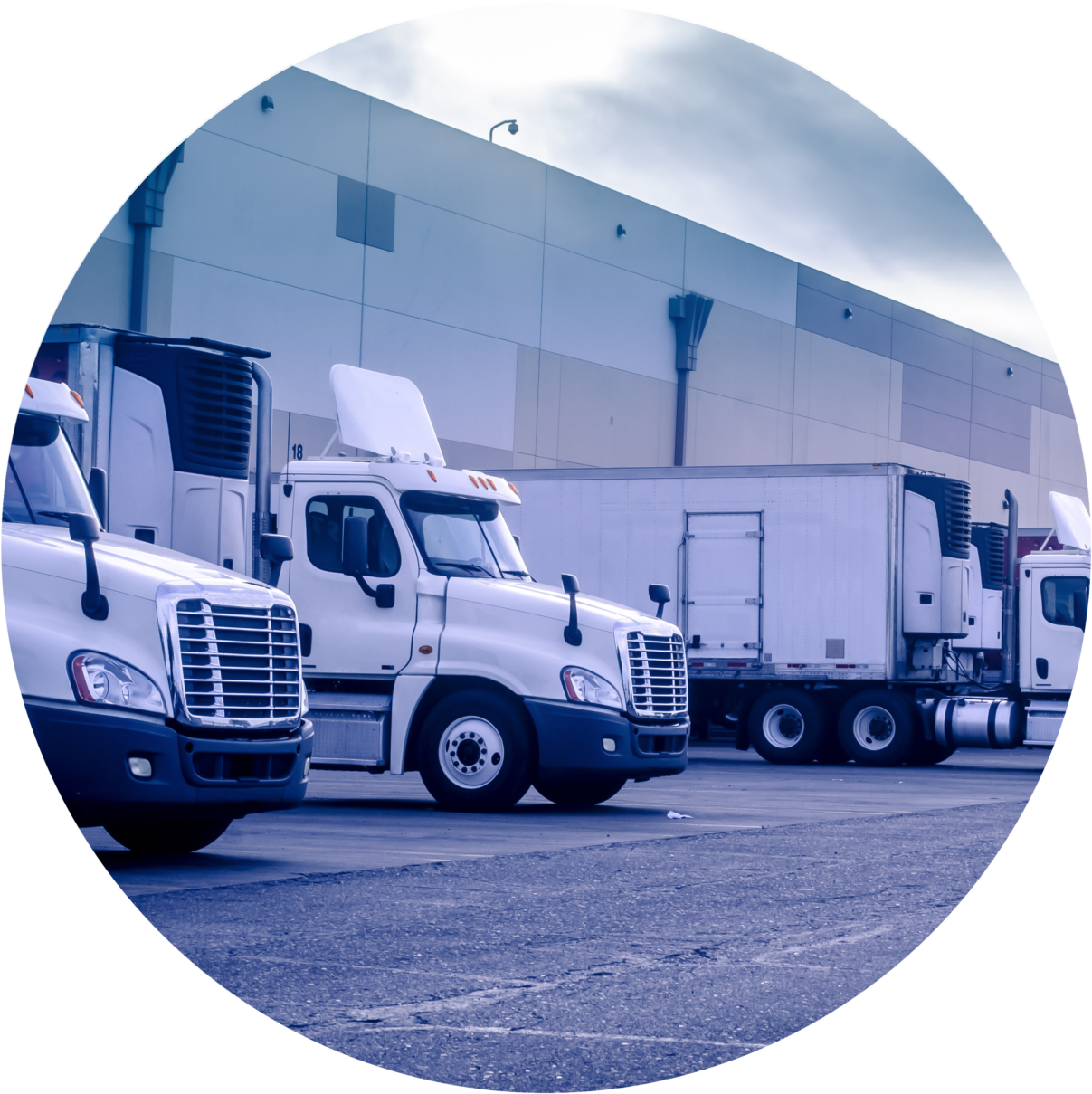 Delivery Truck Circle - Logistics Fleet (2000x1325), Png Download