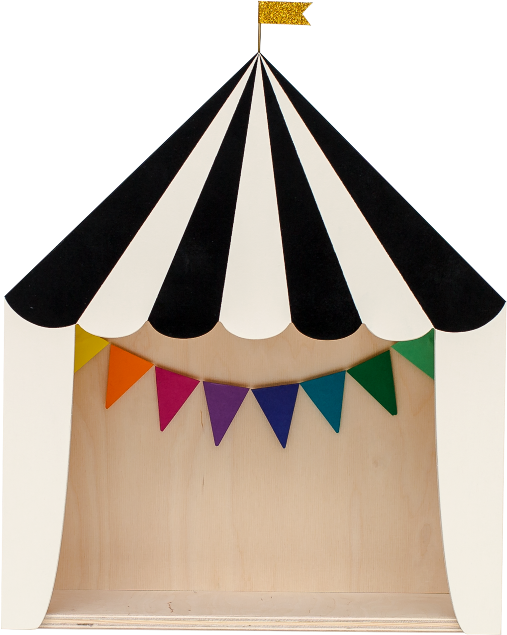 Kid's Up Warsaw "the Big Top" Circus Shelf Black & - Lampe Kinderzimmer Zirkus (1200x1509), Png Download