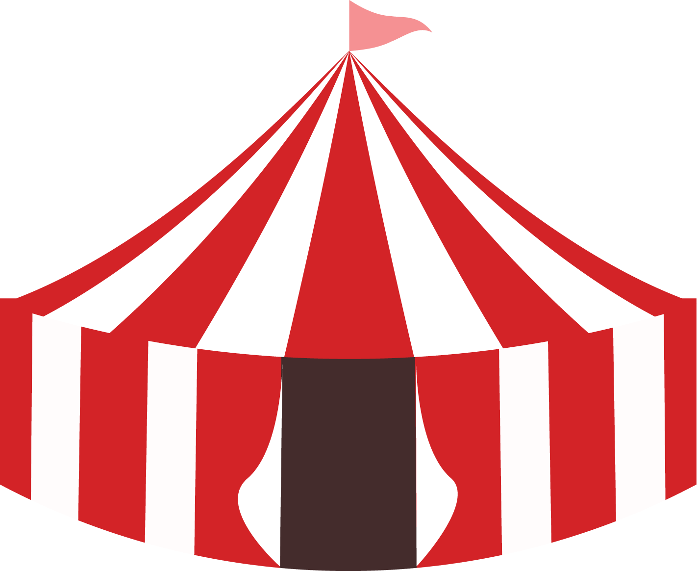 Circus Tent (1422x1164), Png Download