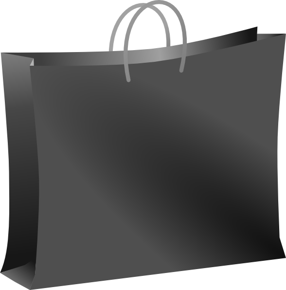 Clip Library Library Clip Art At Clker Com Vector Online - Black Carry Bag Png (588x596), Png Download