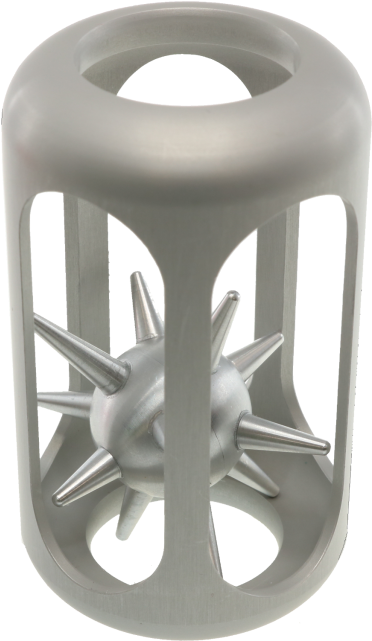 Hedgehog In A Cage - Spike Ball In Cage Puzzle (640x640), Png Download