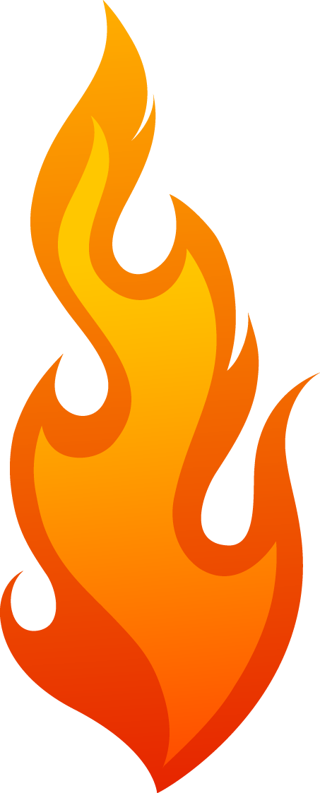 Hell Clipart Fire Sparks - Imagenes De Llamas De Fuego (453x1123), Png Download