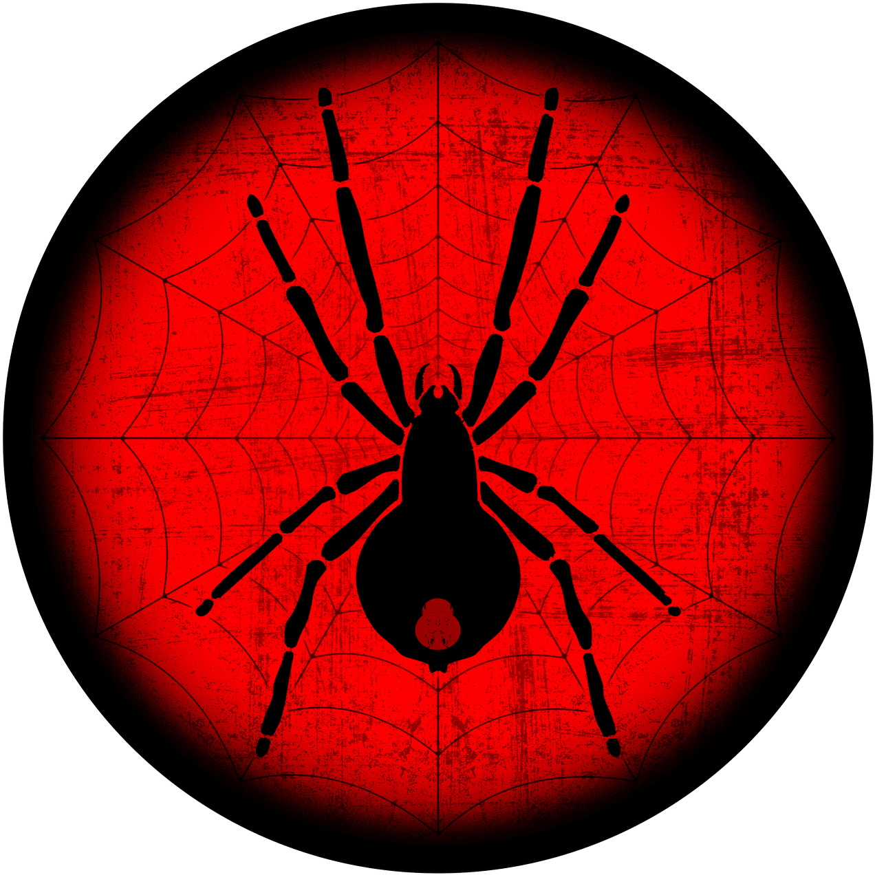 Sold - Black Widow Spider Transparent Clipart (1280x1280), Png Download