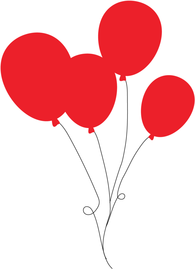Red Balloons Png (1000x1000), Png Download