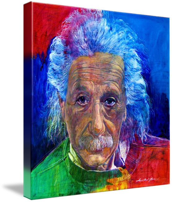 "albert Einstein" By David Lloyd Glover, Los Angeles - Albert Einstein (554x650), Png Download