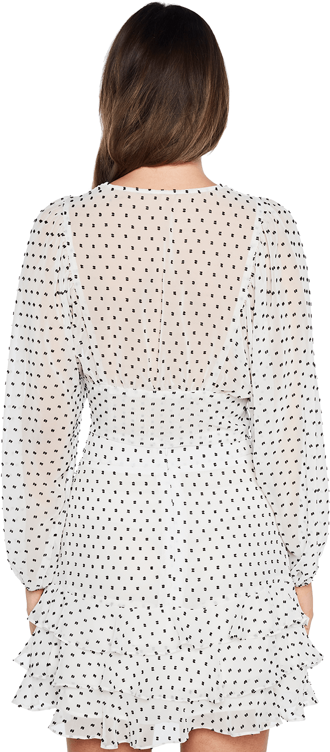 Dobby Tie Top In Colour Caviar - Polka Dot (1000x1500), Png Download