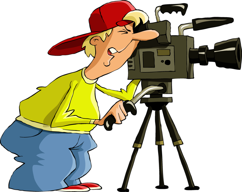 Clipart Library Camera Man Clipart - Cartoon Photography (800x634), Png Download