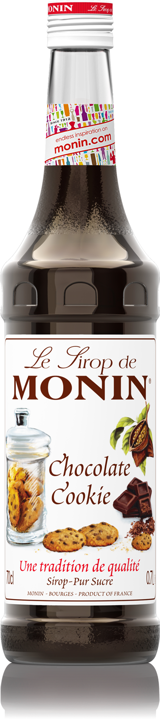 Monin Chocolate Cookie Syrup (1960x1494), Png Download
