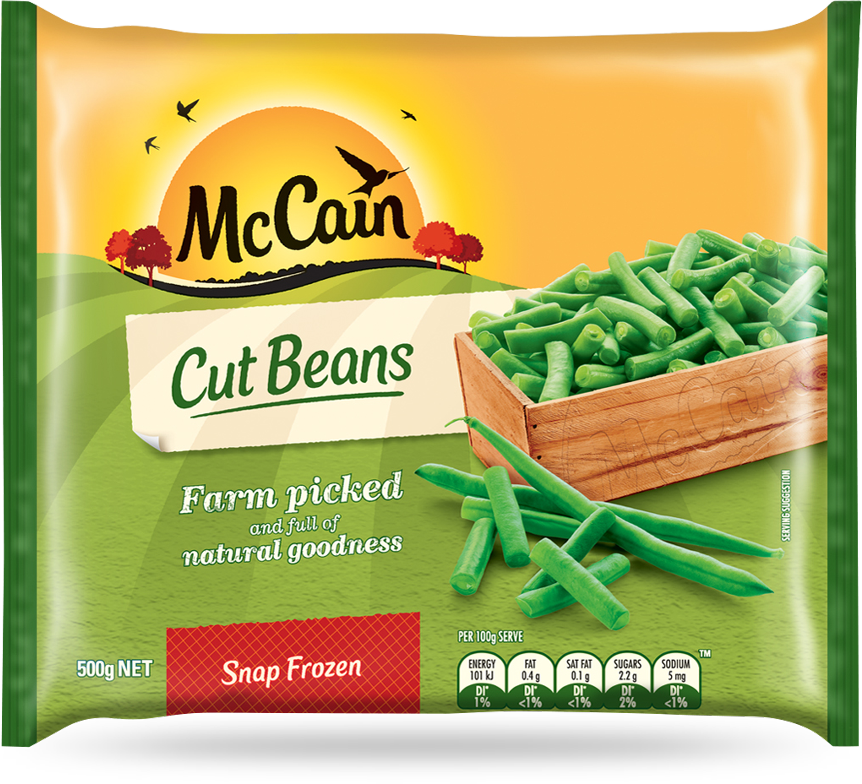 Cut Beans 500g (3000x3000), Png Download