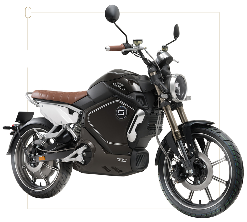 Super Soco Tc - Soco Tc Electric Motorcycle (1013x912), Png Download