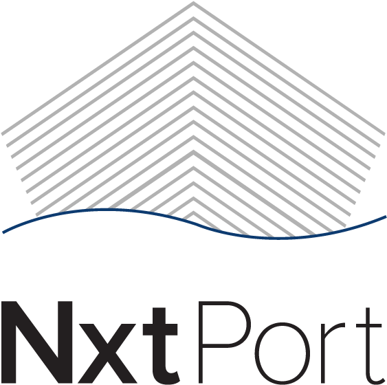 Logo Nxtport Original - Puzzling World (600x605), Png Download