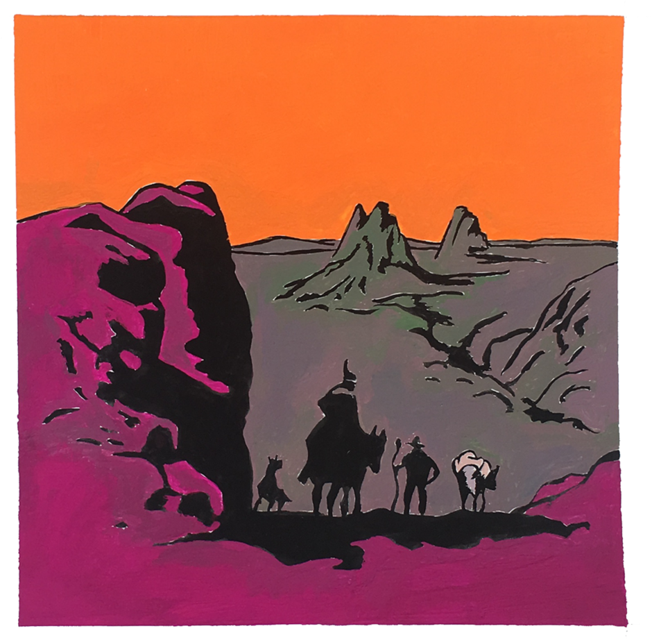 Firesky - Silhouette (1000x1000), Png Download