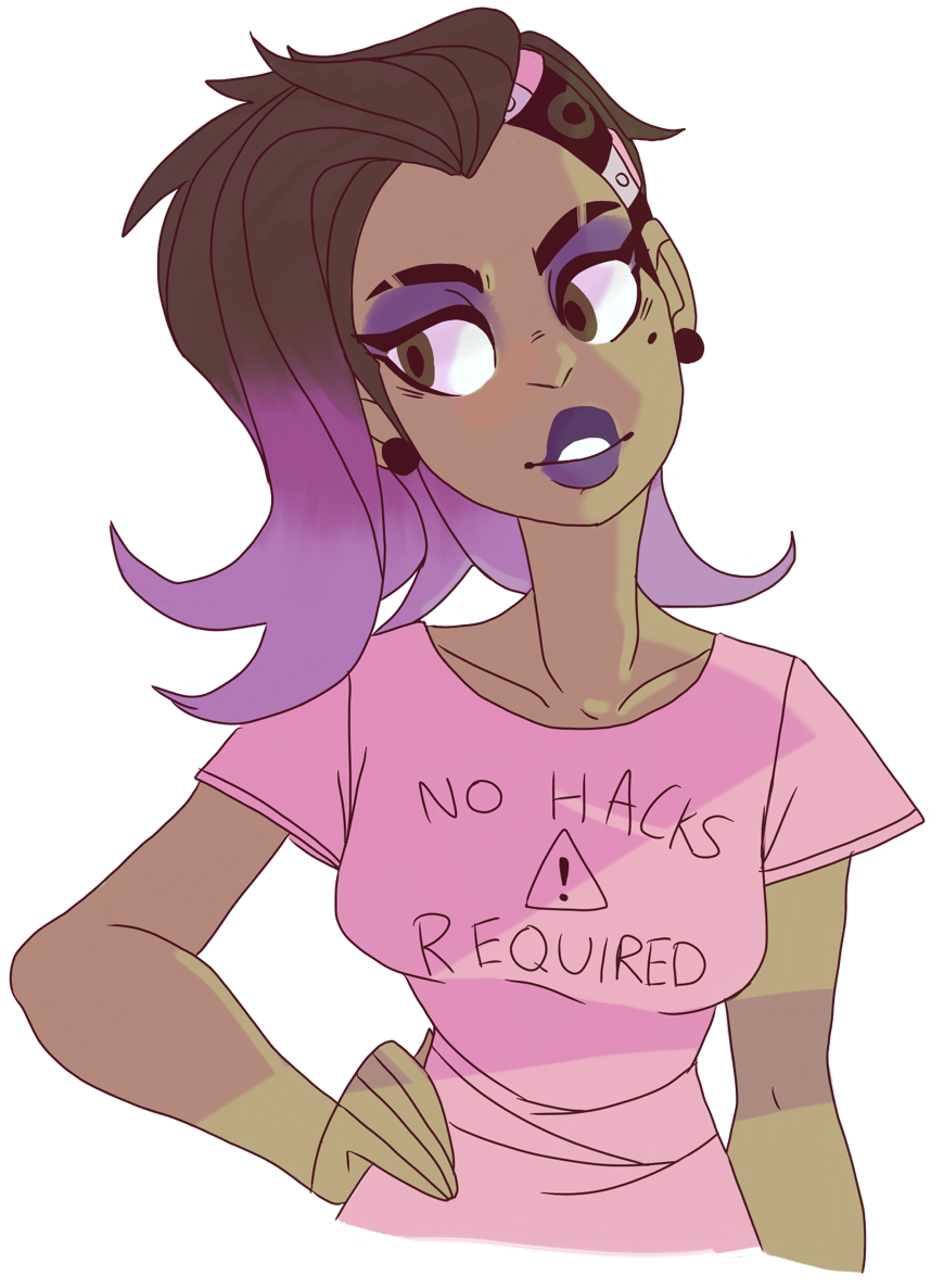 Transparent Sombra For All Ur Sombra Needs - Sombra Art Transparent (960x1280), Png Download