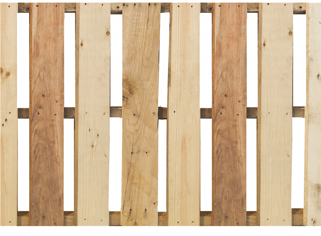 Heat Treated Pallets - Wooden Pallet Top View (1024x752), Png Download