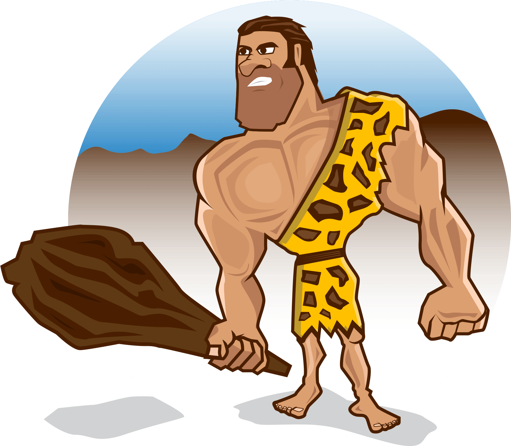 Angry Man Muscle Cartoon (2100x1500), Png Download