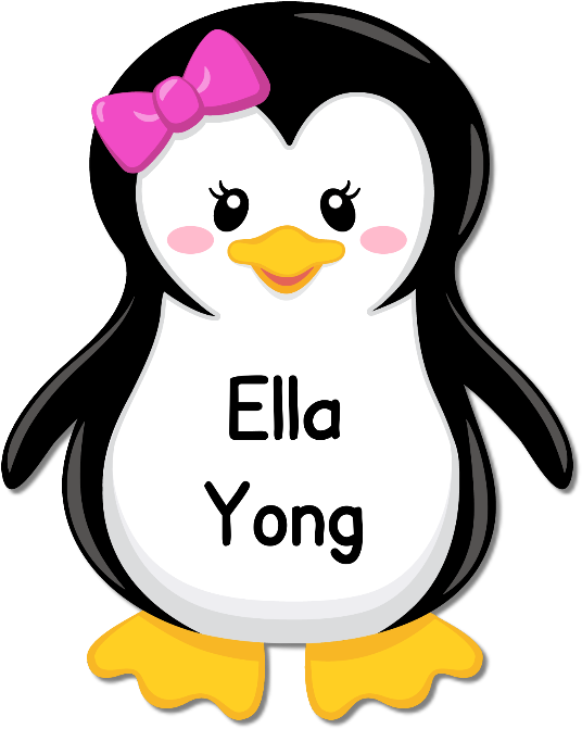 Fun Shape Labels - Baby Penguin Penguin Clipart (548x689), Png Download