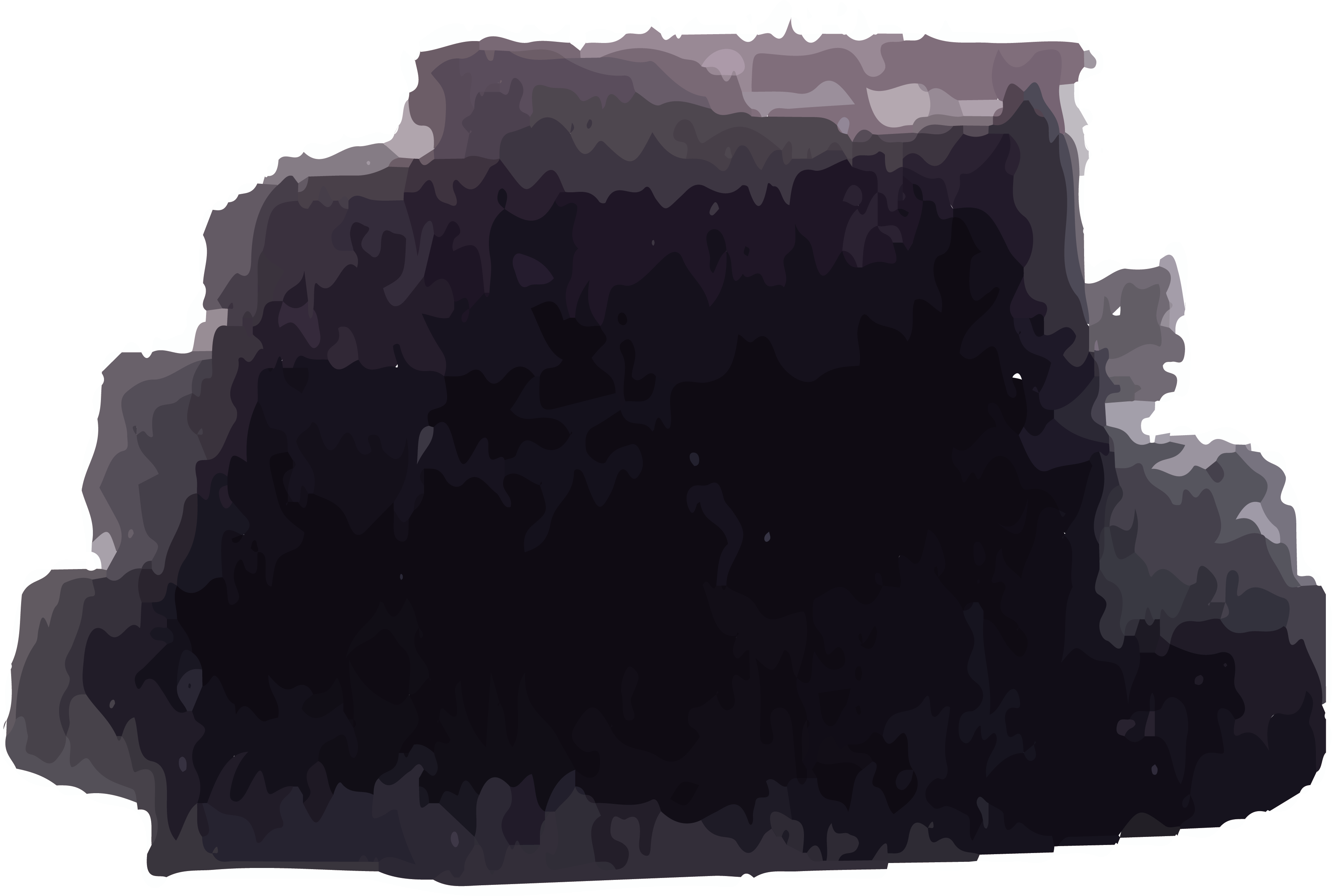 Brush Around The Graffiti - Rock (3471x2335), Png Download