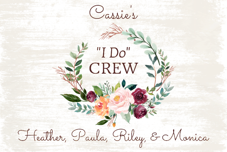 Bride's I Do Crew - Green Watercolour Flower Png (776x518), Png Download