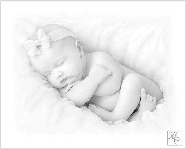 As My “brush” I Still Apply Each Stroke Individually - Baby (900x500), Png Download