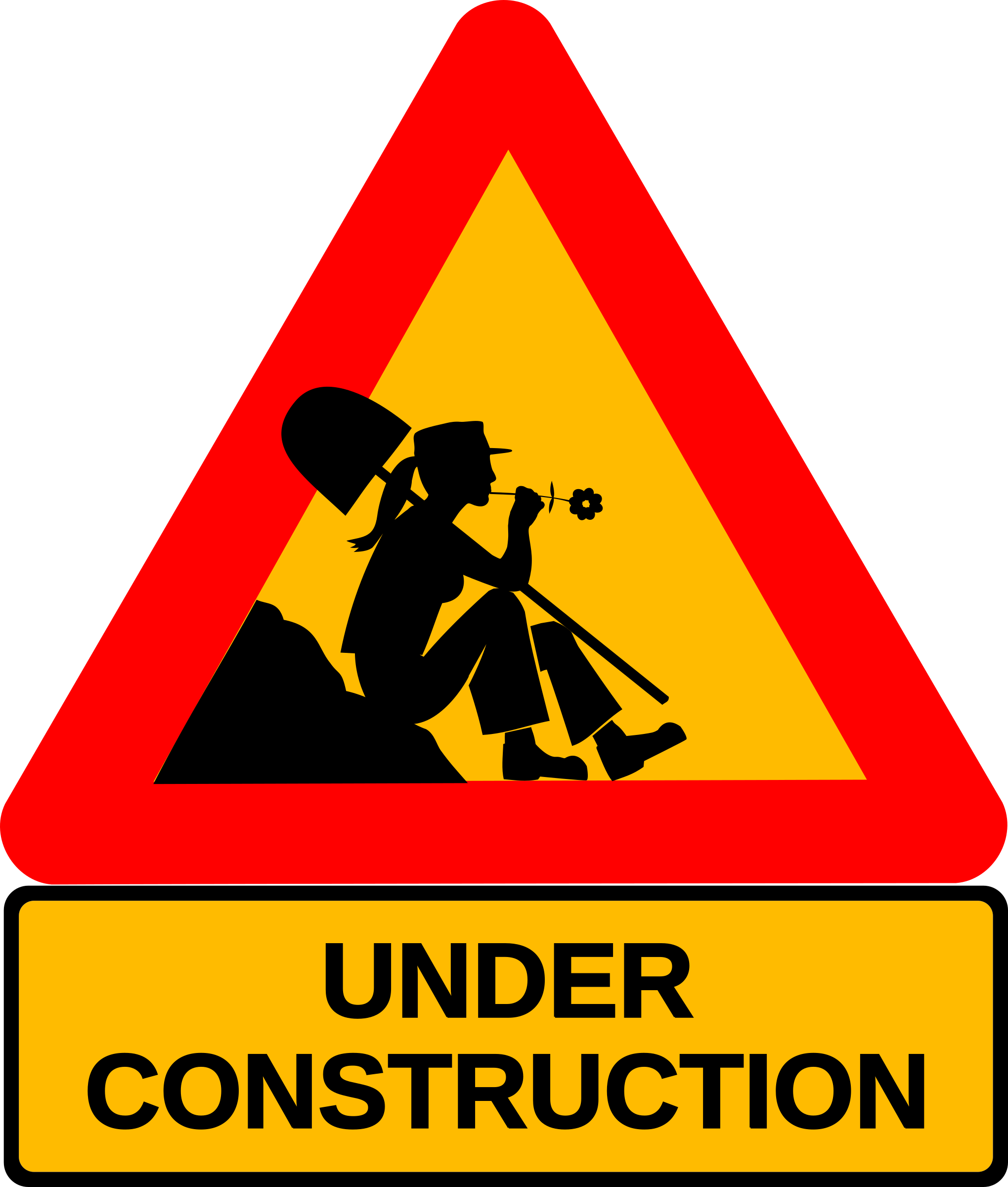 Big Image - Panneau De Signalisation Humoristique (2039x2400), Png Download
