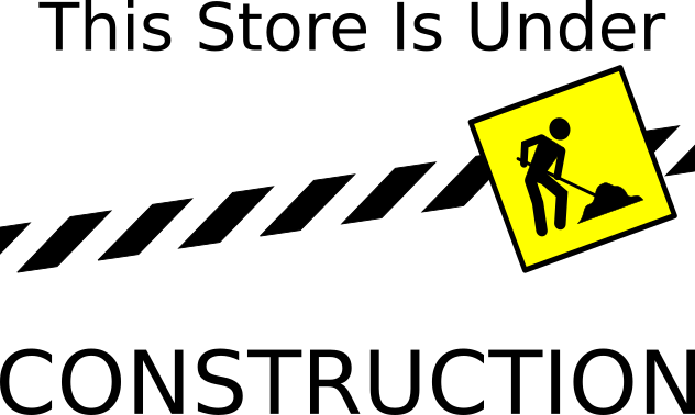 Store Under Construction Sign (632x378), Png Download