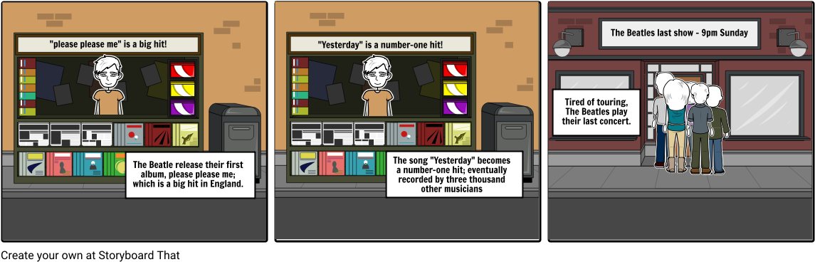 The Beatles - Cartoon (1164x385), Png Download