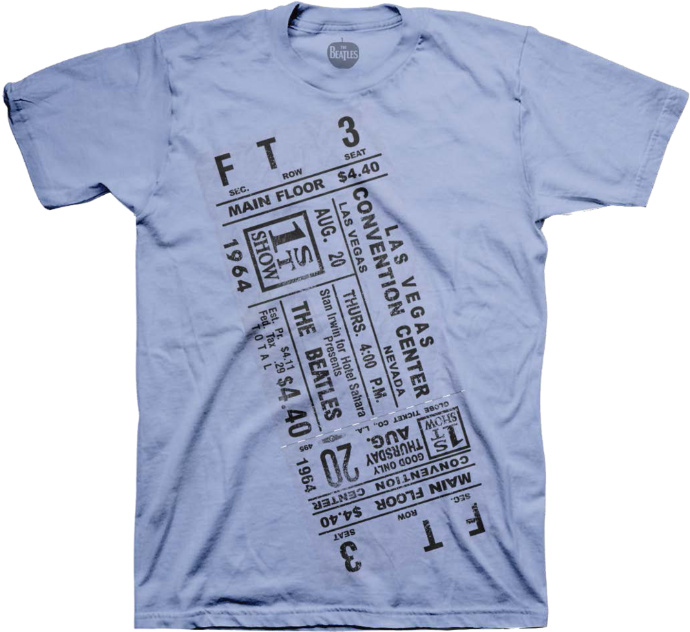 The Beatles Vegas Ticket - Ryan Adams T Shirt (1060x1060), Png Download